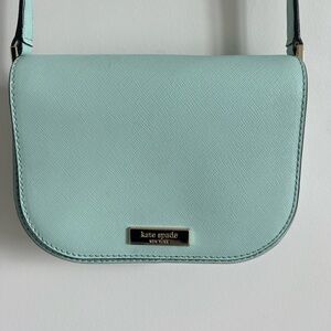 Kate Spade Green Crossbody Bag with Flap Closure